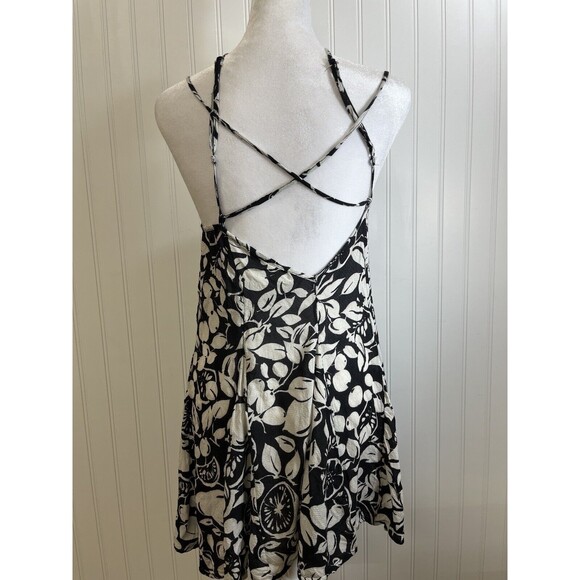 Anthropology Top or Dress. Black /Tan criss-cross Back Straps Sz‎ XXSM - Picture 4 of 6
